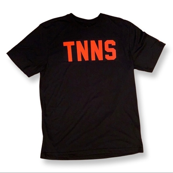 Black & Neon Orange Nike T-Shirt | Size Large - Picture 1 of 2